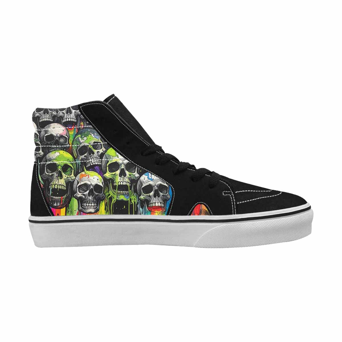 MEN'S Rainbow From Skull S High Top Canvas Dreamcore Custom Shoes