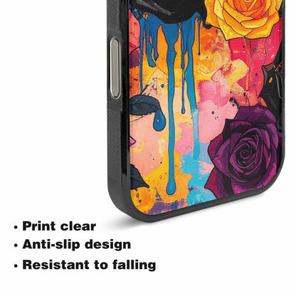 iPhone 16 Pro Max Case — Gothic Rose Gothic Roses Pattern Hundreds, Custom Print Case Cover