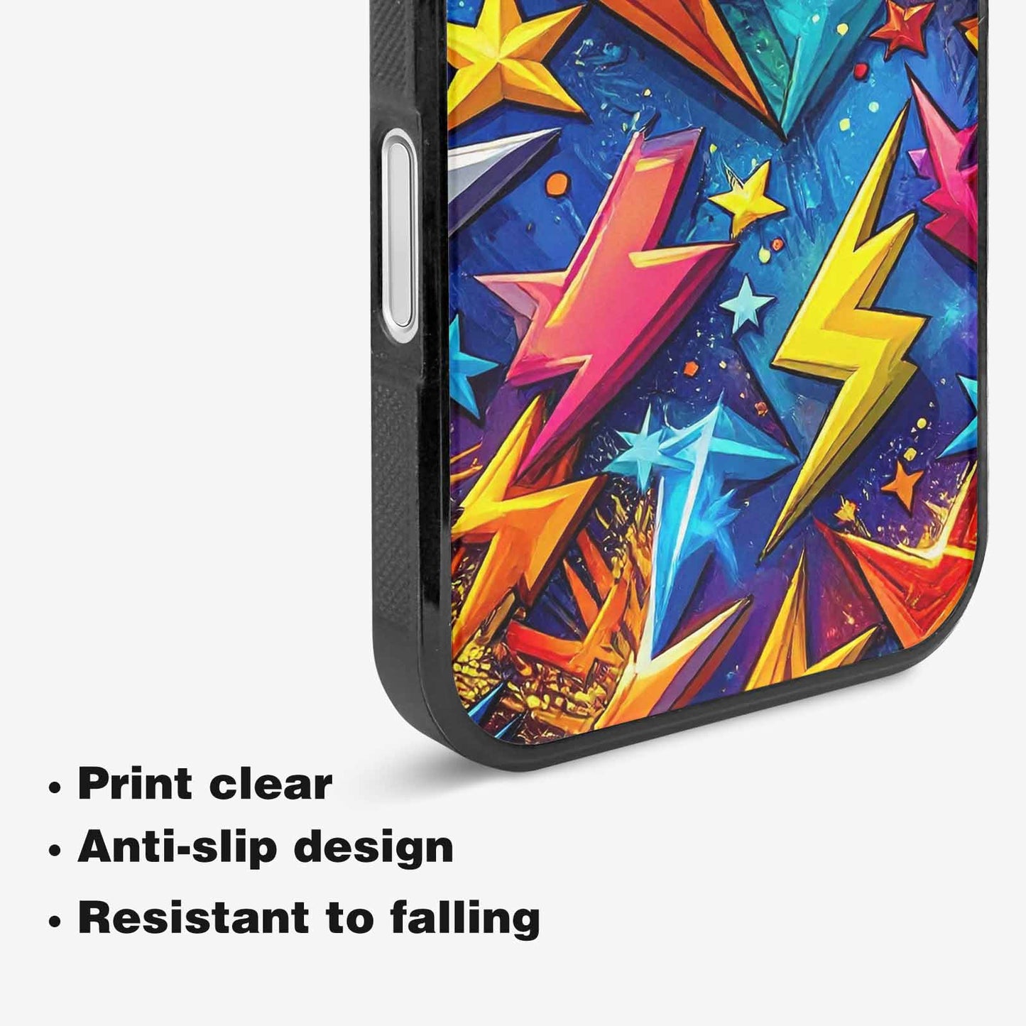 iPhone 16 Plus Case — Lightning Bolt Storm Pattern Hundreds Of, Custom Designed Case Cover
