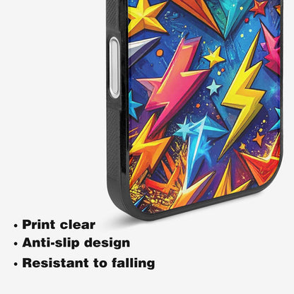 iPhone 16 Plus Case — Lightning Bolt Storm Pattern Hundreds Of, Custom Designed Case Cover