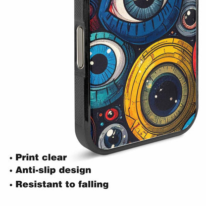 iPhone 15 Pro Max Case — Cartoon Eyeballs, Personalized Phone Case