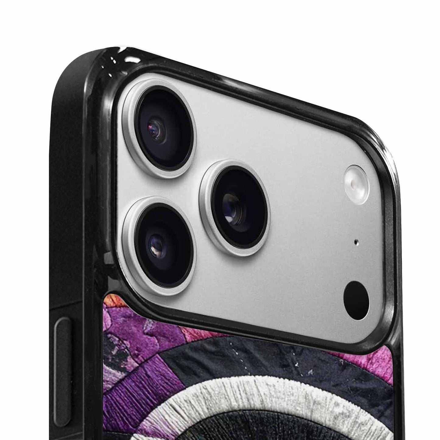 iPhone 17 Pro Case — Vivid Camo Asexual Pride Camo, Custom Printed Phone Case