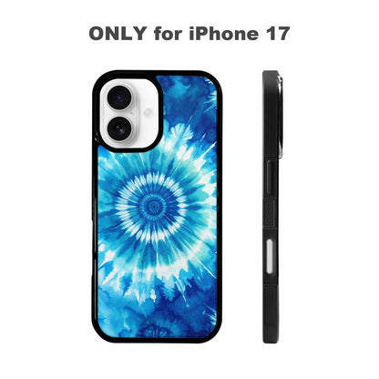 iPhone 17 Case — Tie Dye Ocean Blues Tie Dye, Custom Art Phone Cover