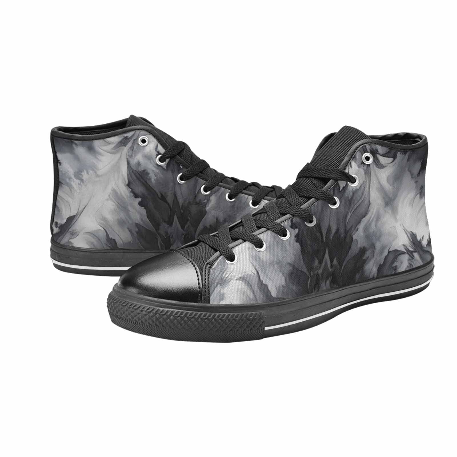 WOMEN'S Tie Dye - High Top Canvas Grunge Custom Sneakers