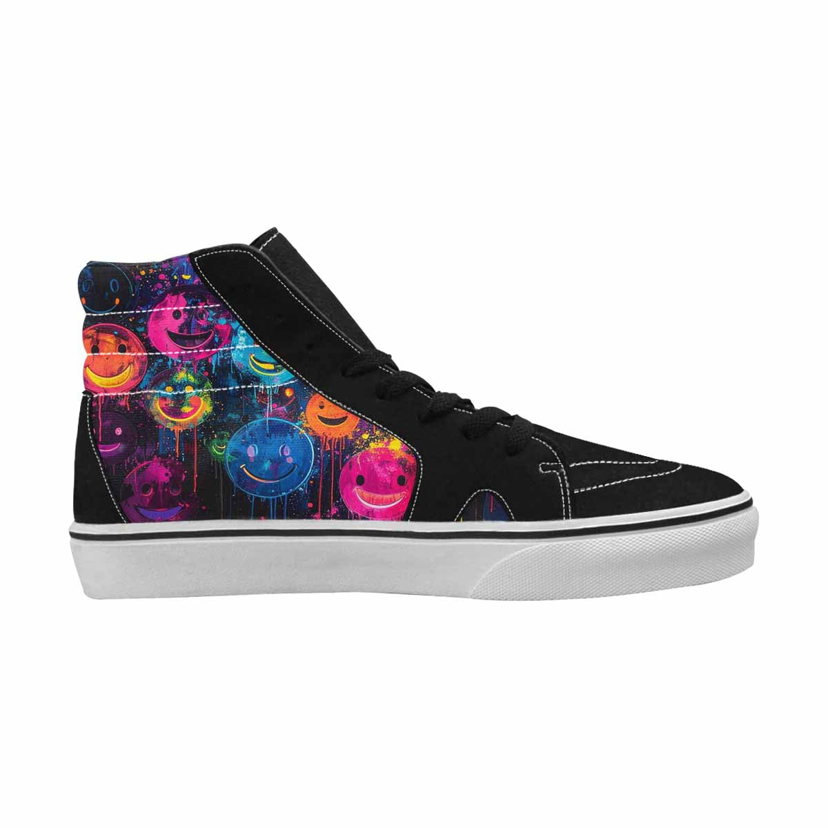 MEN'S Smiley Faces × Glow High Top Canvas Dreamlike Shoes