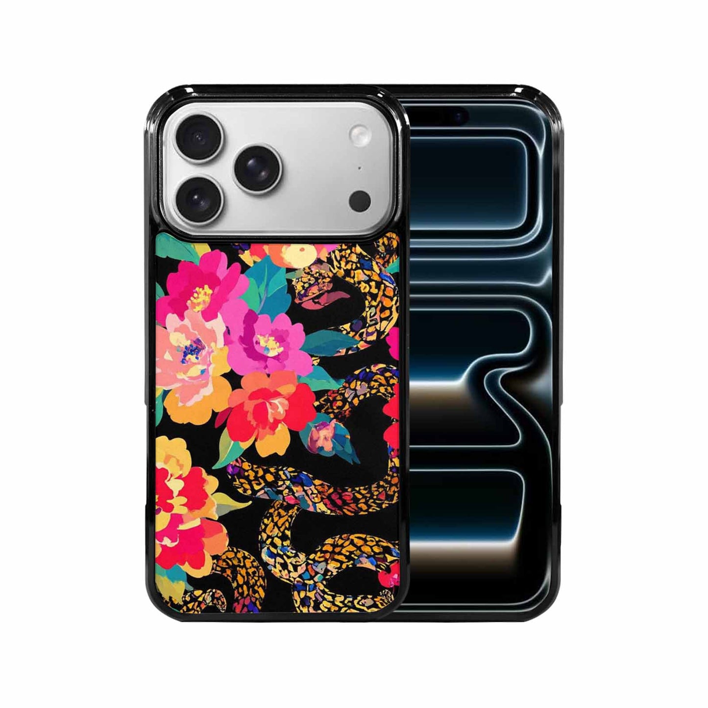 iPhone 17 Pro Max Case — Snakes Print Floral Seamless Floral, Custom Print Case Cover