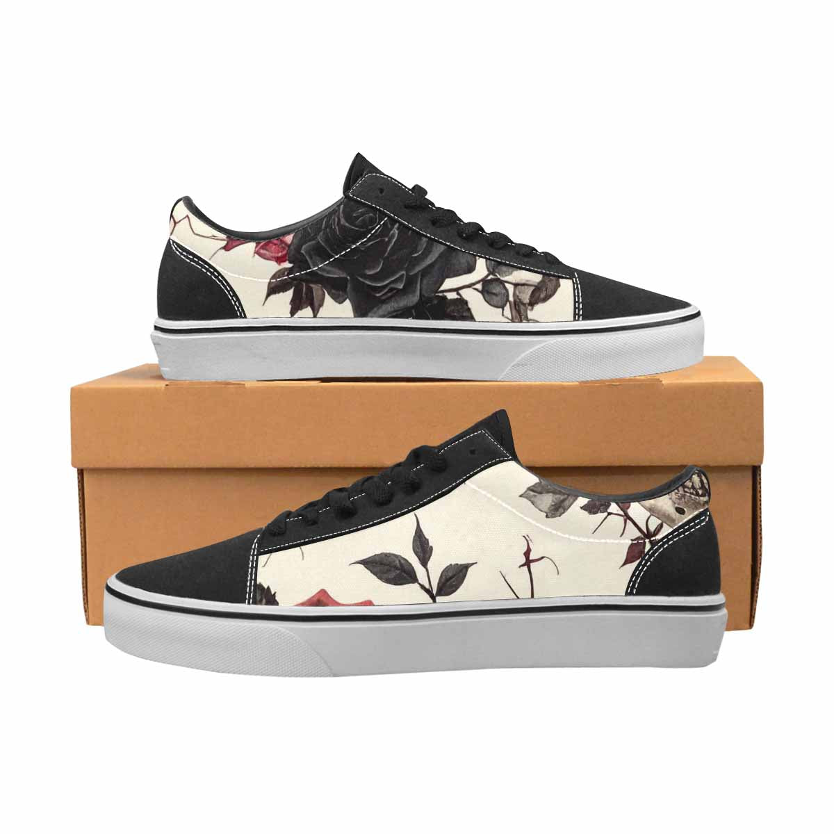 MEN'S Skulls - Roses Canvas Lace-Up Aesthetic Shoes