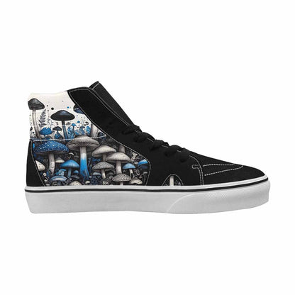 MEN'S Mushrooms (general) High Top Canvas Dark Academia Sneakers