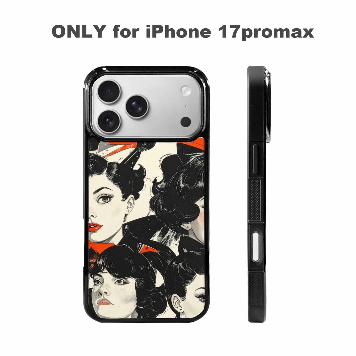 iPhone 17 Pro Max Case — Seamless Repeating Pattern Of Retro Vintage, Customized Protective Case
