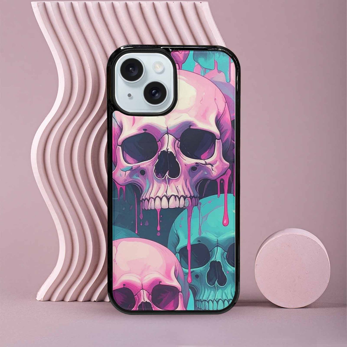 iPhone 15 Case — Thousands Of Skulls Custom, Custom Designed Case Cover
