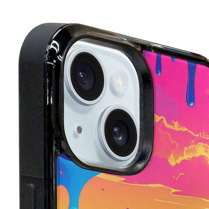 iPhone 15 Case — I Surrealist Dreamscape Pattern Melting Clocks, Customized Protective Case