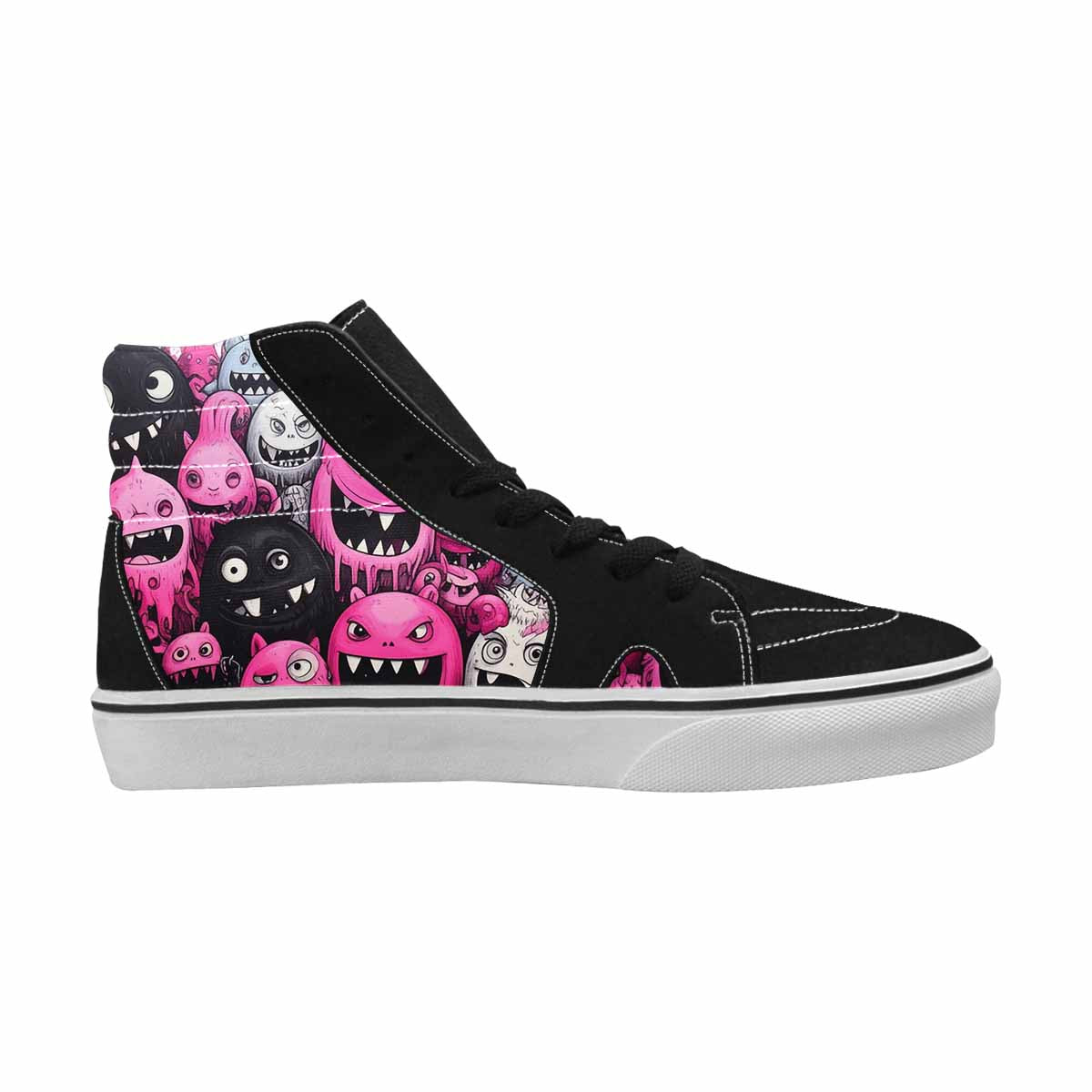 MEN'S Monsters (general) High Top Canvas Vivid Custom Sneakers