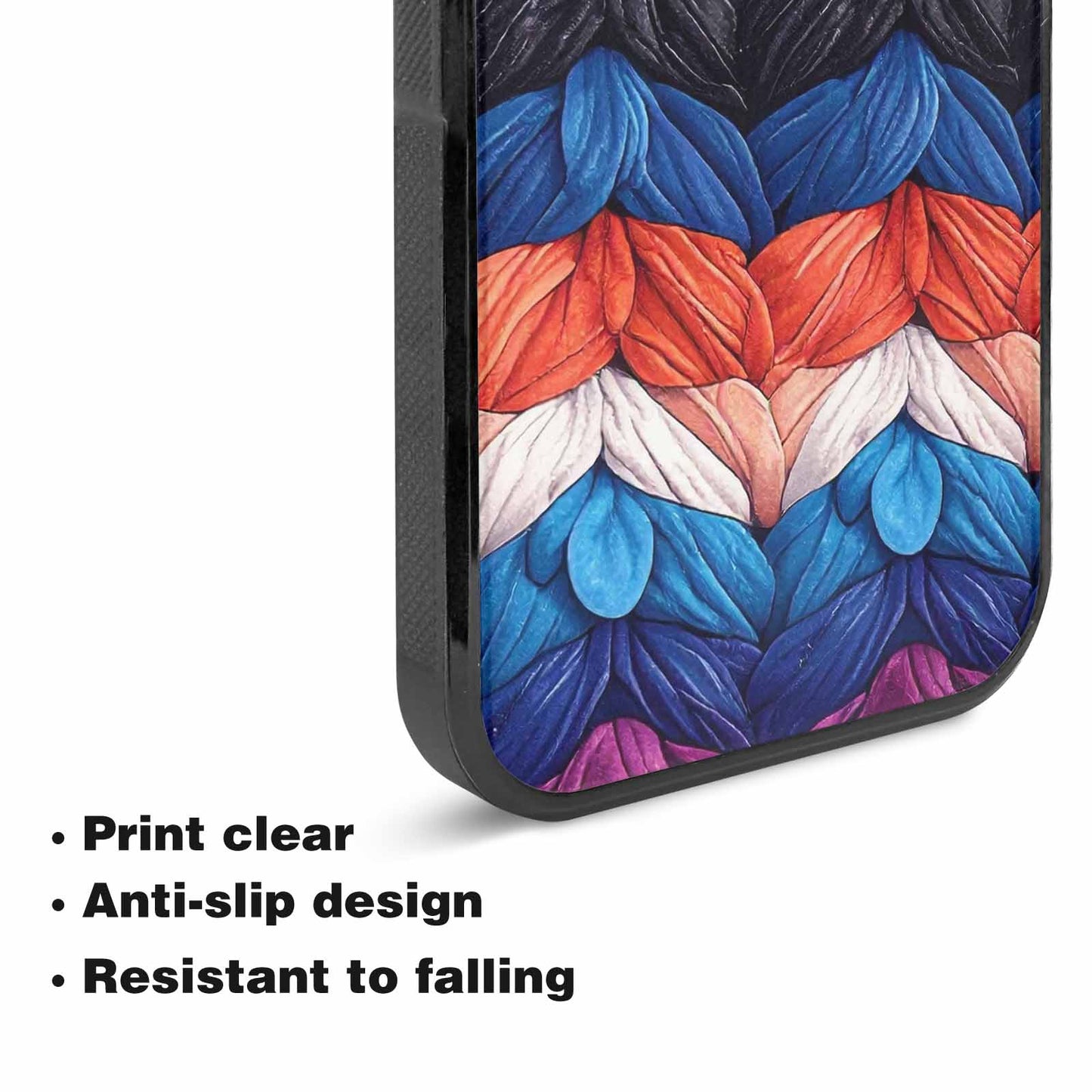 iPhone 15 Plus Case — Genderfluid Flag Color Theme Small Rainbow, Custom Made Phone Cover