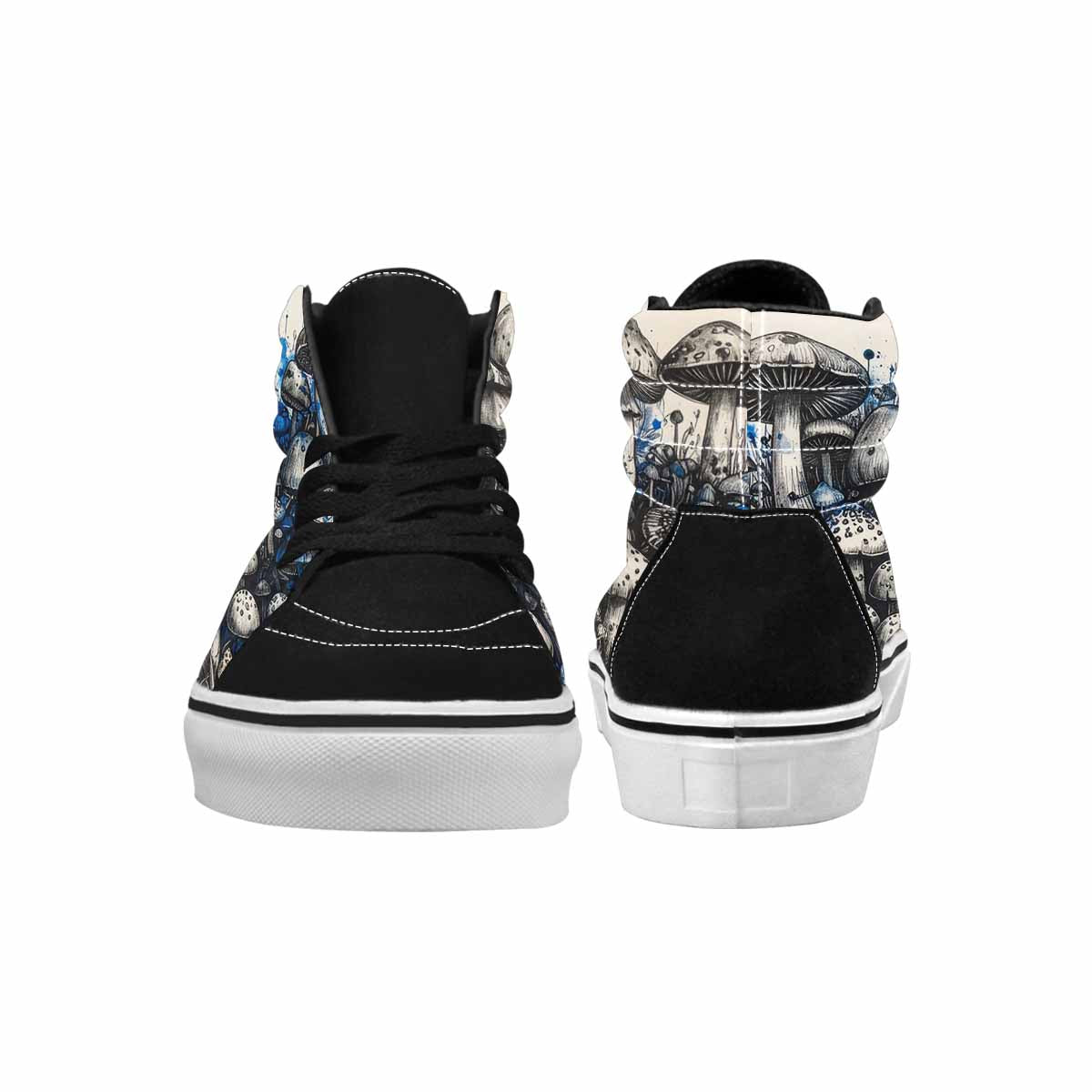 MEN'S Mushrooms (general) High Top Canvas Dark Academia Custom Sneakers