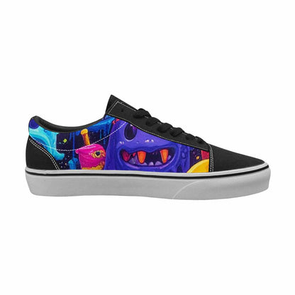WOMEN'S Ice Cream Monsters  Lace-Up Canvas Aesthetic Shoes