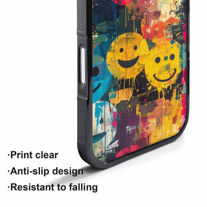iPhone 17 Air Case — Smiley Faces Camosmiley Faces Th8 Camo, Unique Phone Case Design