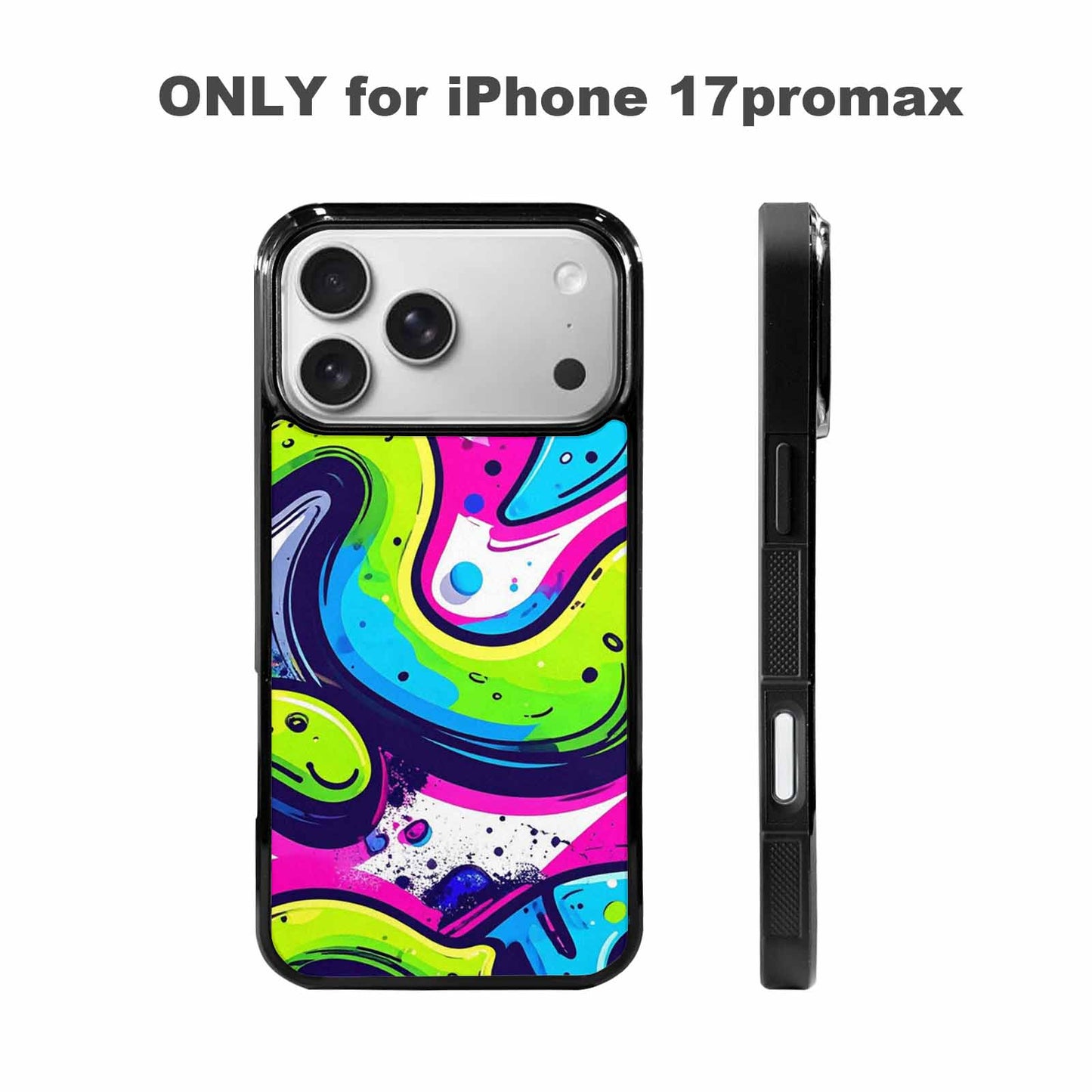 iPhone 17 Pro Max Case — Acid Wash Cartoon Tie Dye, Original Design Phone Case
