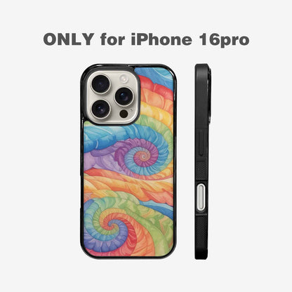 iPhone 16 Pro Case — Tie Dye Swirls Tie Dye Swirls, Custom Designed Case Cover