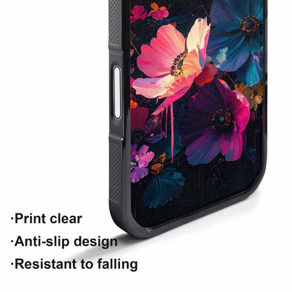 iPhone 17 Air Case — Shadowy Glitch Floral Pattern Hundreds Floral, Customized Protective Case