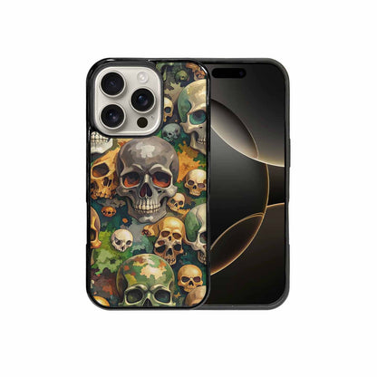iPhone 16 Pro Case — Skulls Camoskulls Pattern Hu Avd, Personalized Phone Case