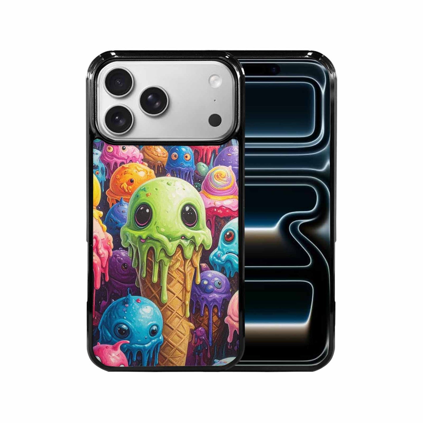 iPhone 17 Pro Max Case — Melting Ice Cream Monster Charac Original, Custom Print Case Cover