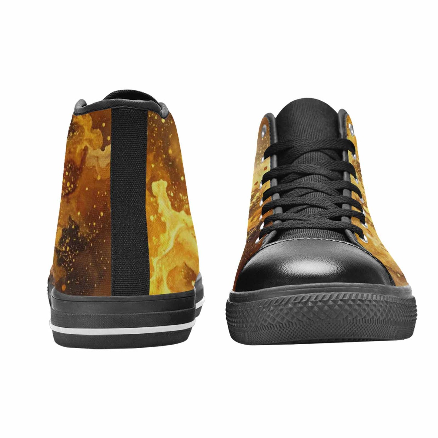 MEN'S Galaxy Art - High Top Canvas Dark Academia Custom Shoes
