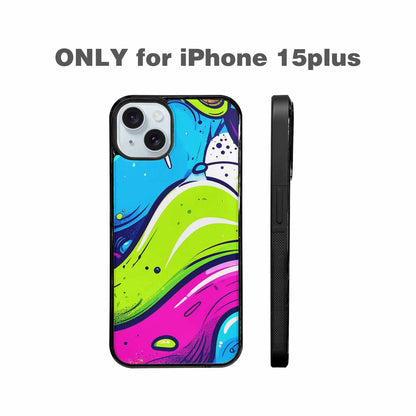 iPhone 15 Plus Case — Acid Wash Cartoon Custom Personalized Phone, Custom Printed Phone Case