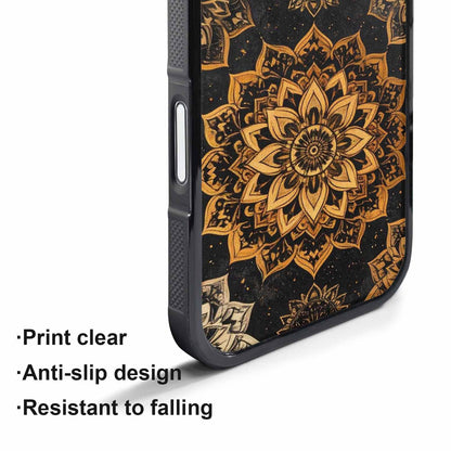 iPhone 17 Pro Max Case — Small Mandala Pattern, Randomly Floral, Unique Phone Case Design