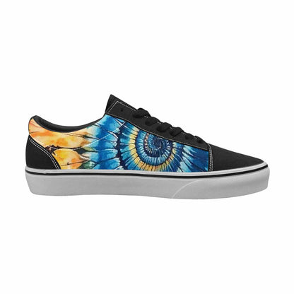 WOMEN'S Tie Lace-Up Canvas Kaleidoscope Sneakers