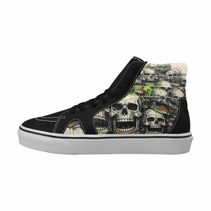 MEN'S Rainbow From Skull S High Top Canvas Vibrant Chaos Sneakers