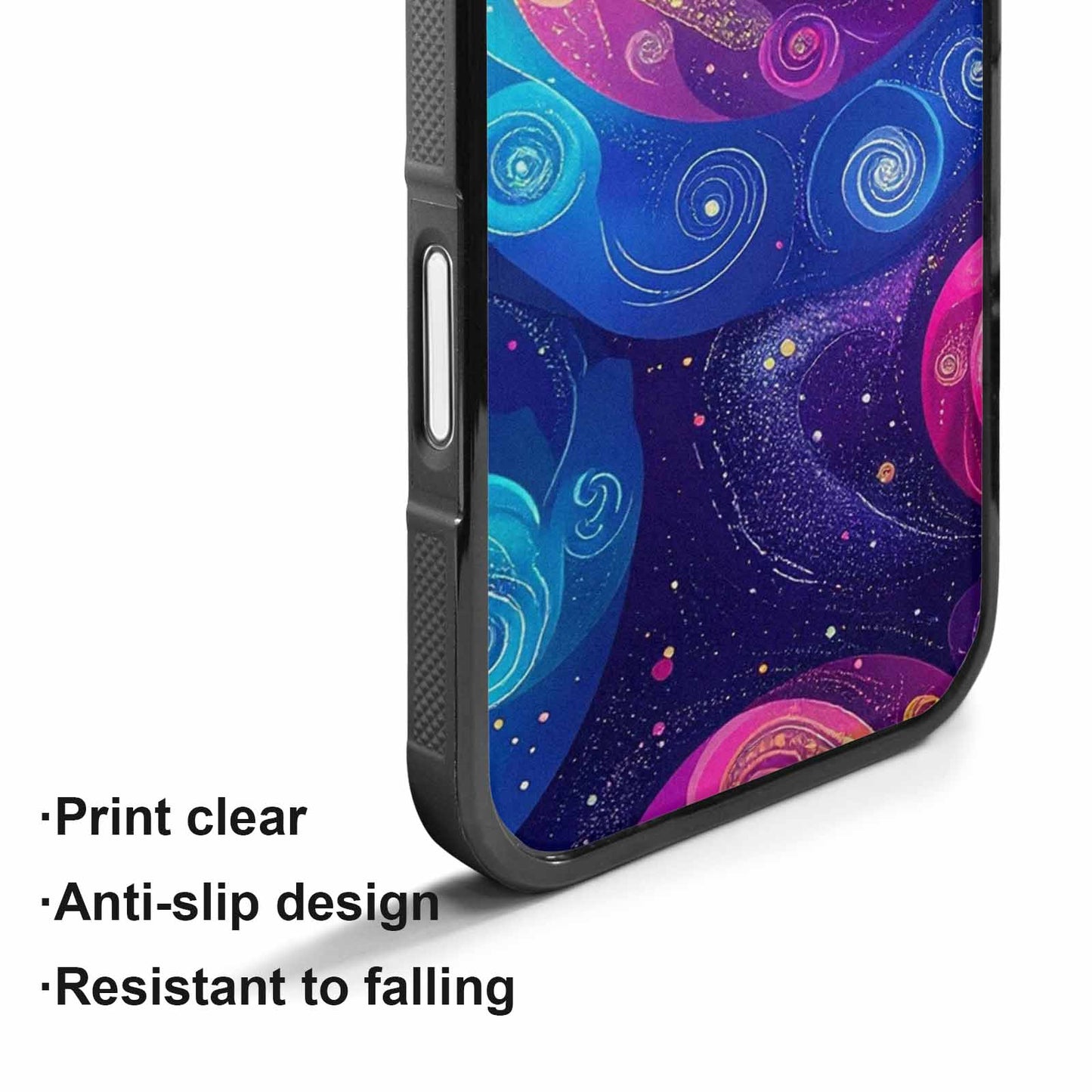 iPhone 17 Case — Rose Galaxy Art Seamless Galaxy Space, Custom Art Phone Cover