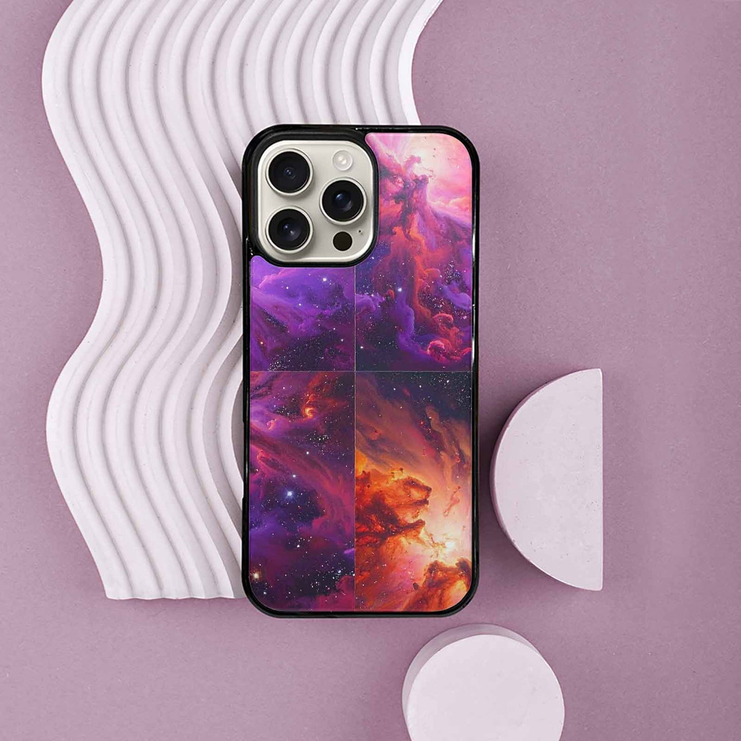 iPhone 16 Pro Max Case — Galaxy Nebula Galaxy Nebula Burs, Custom Designed Case Cover