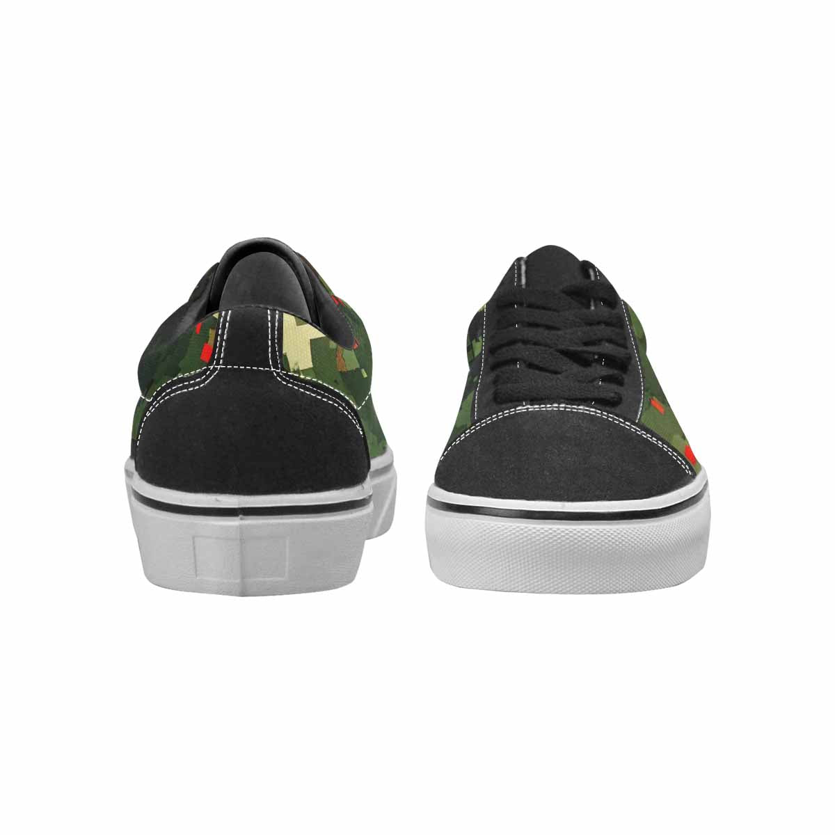 MEN'S Military Camouflage Blotch Canvas Lace-Up Neon Fantasy Shoes