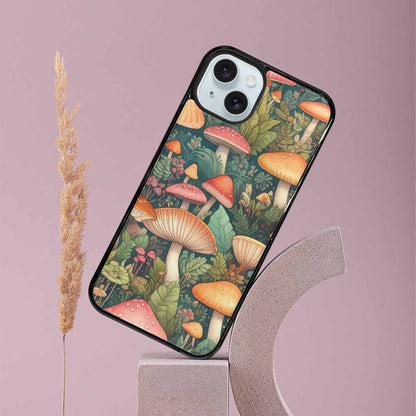 iPhone 15 Plus Case — Mushrooms Botanicalmushrooms P, Customized Protective Case