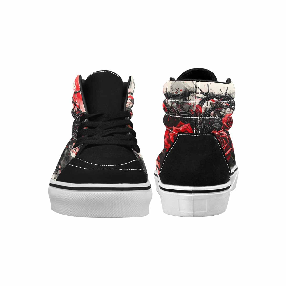 MEN'S Barbed Wire Coil High Top Canvas Neon Fantasy Shoes
