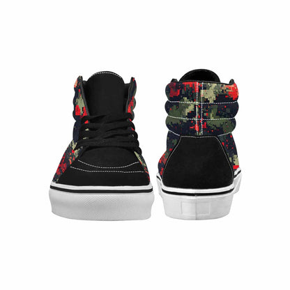 MEN'S Military Camouflage Blotch High Top Canvas Cottagecore Sneakers