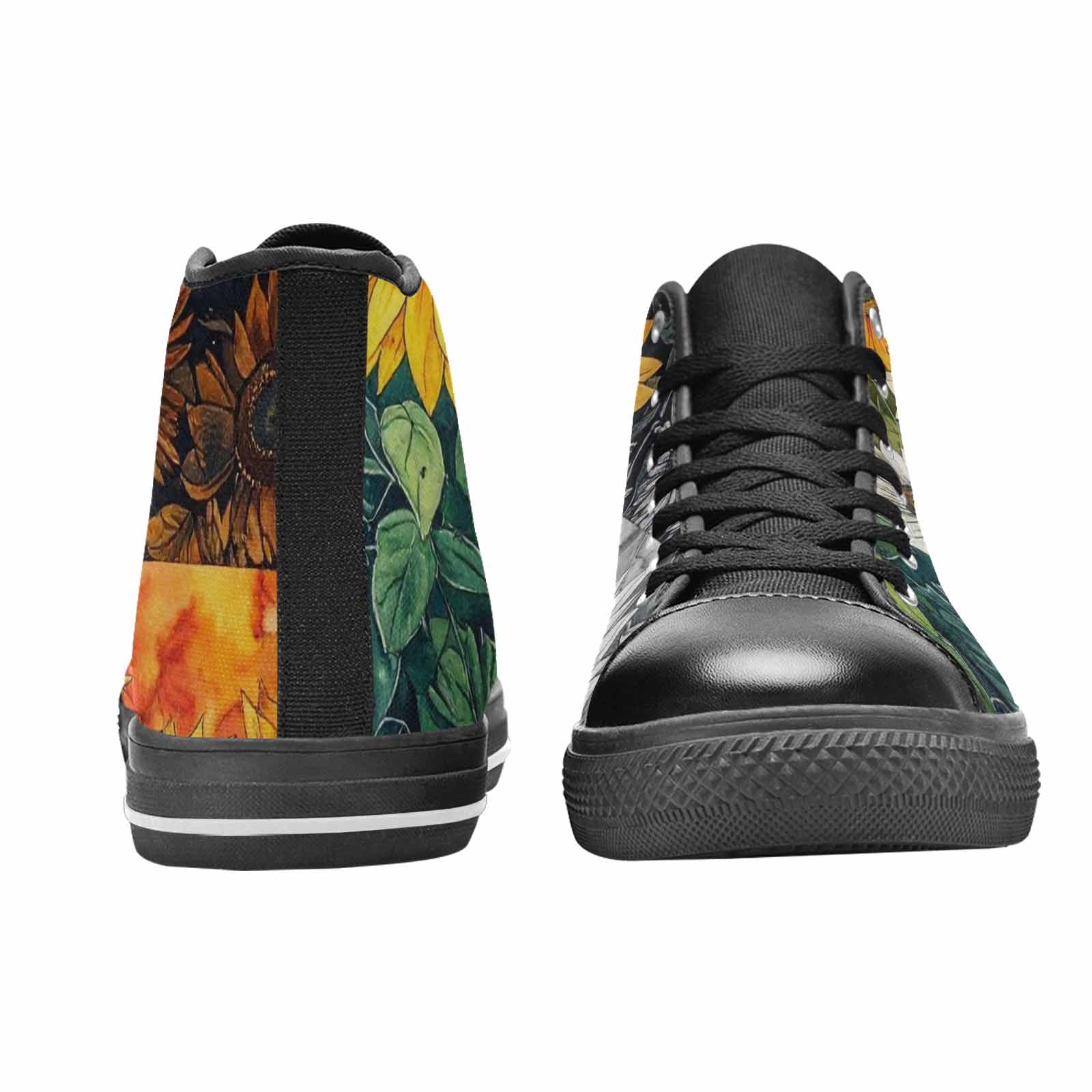 WOMEN'S Sunflower High Top Canvas Aesthetic Sneakers