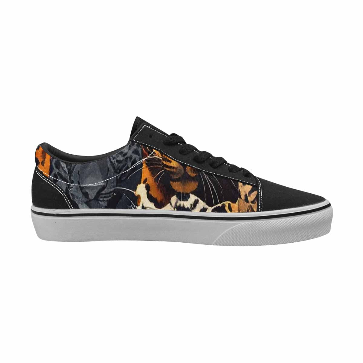 WOMEN'S Animal Print Canvas Lace-Up Dark Academia Shoes