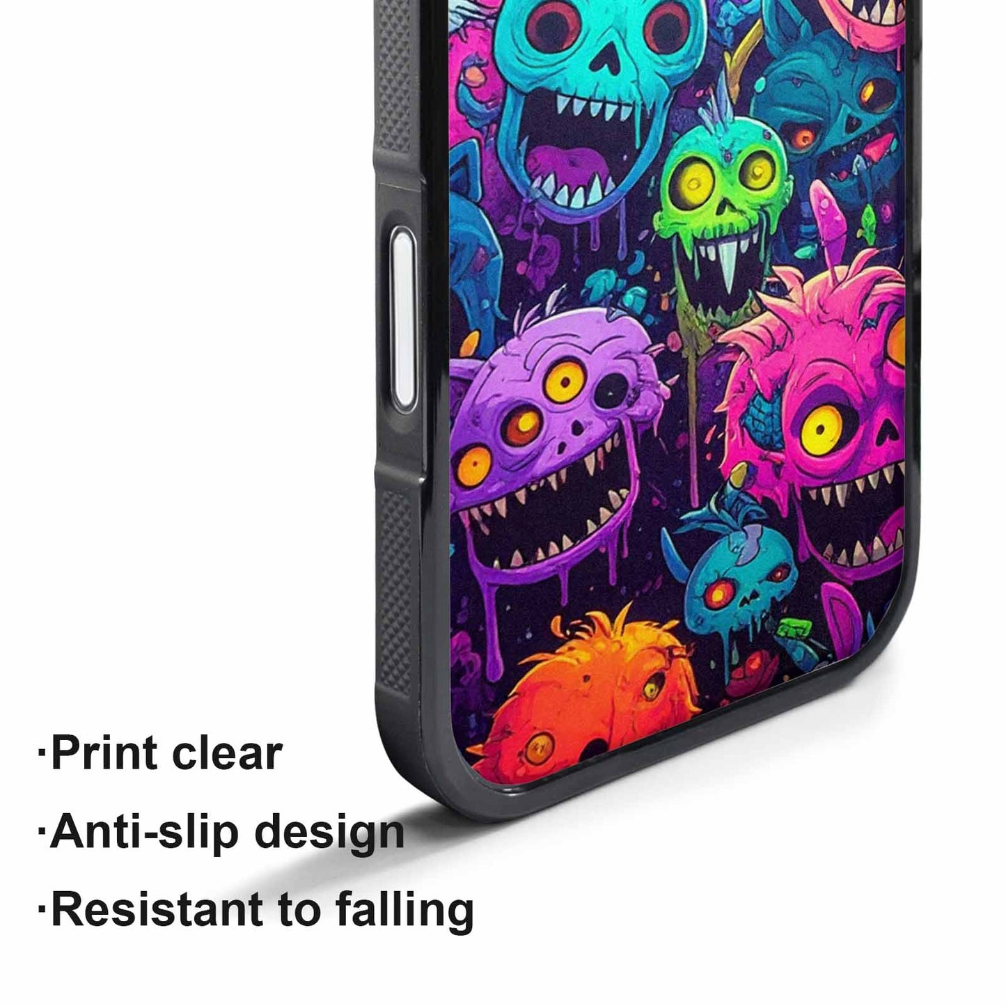 iPhone 17 Air Case — Mixed Toxic Glow Creature Pattern Cartoon, Original Design Phone Case
