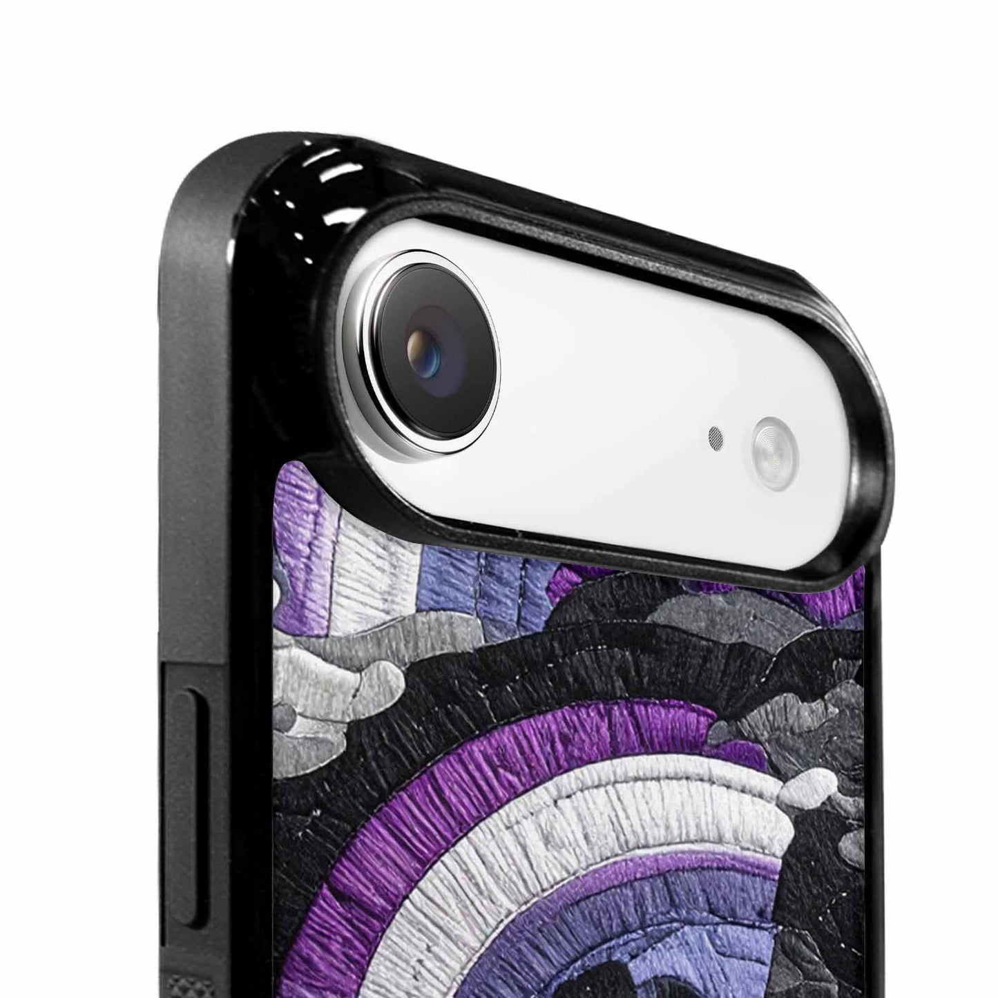 iPhone 17 Air Case — Vivid Camo Asexual Pride Camo, Custom Printed Phone Case