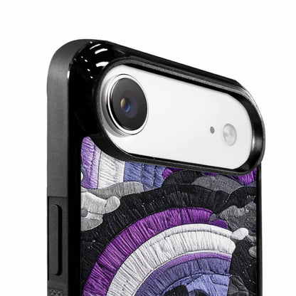 iPhone 17 Air Case — Vivid Camo Asexual Pride Camo, Custom Printed Phone Case