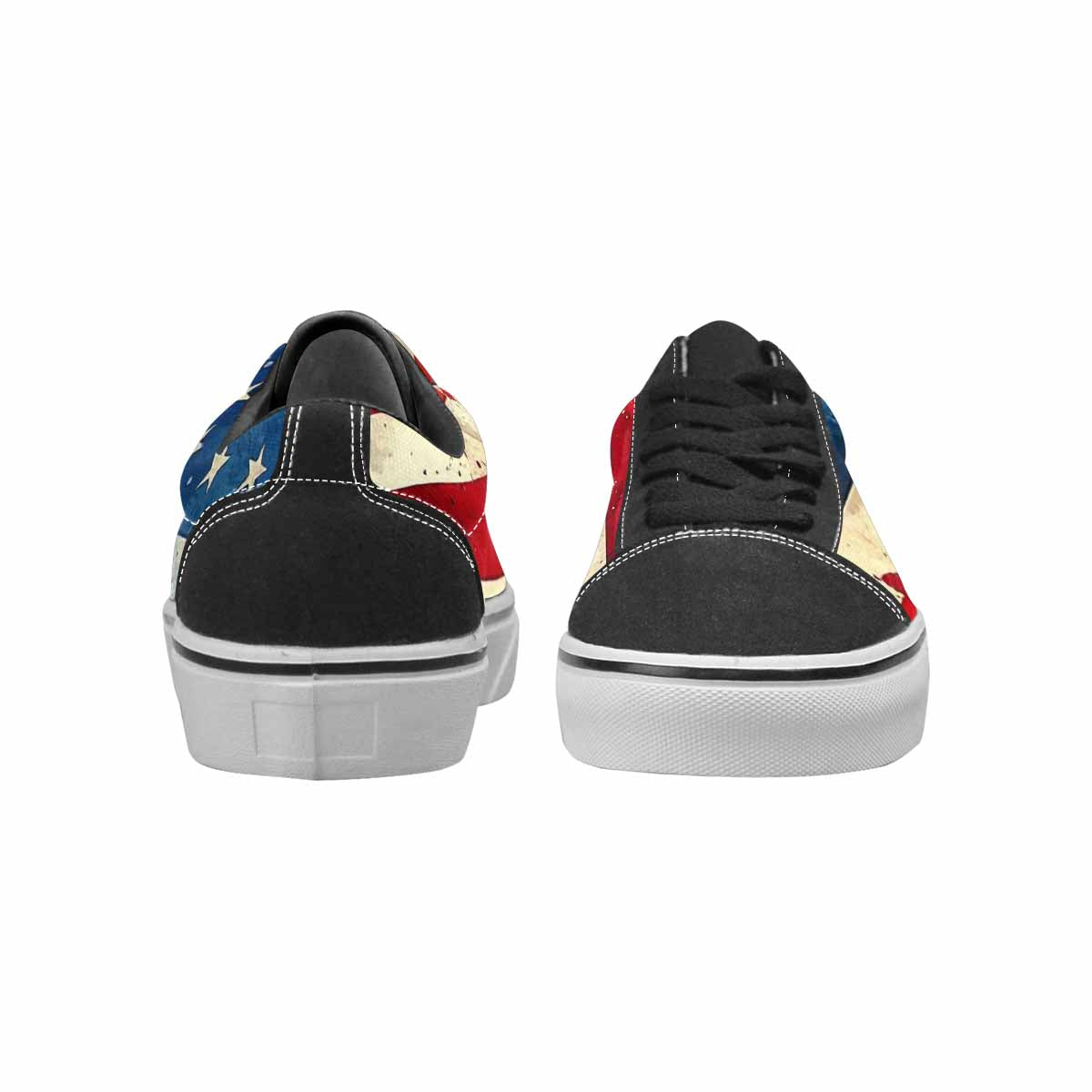 WOMEN'S American Flag Stars Canvas Lace-Up Cottagecore Shoes