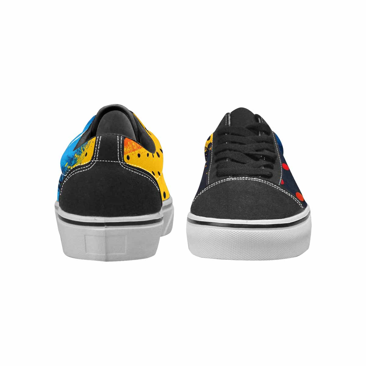 WOMEN'S Comic Book Halftone Canvas Lace-Up Wallpaper Art Shoes