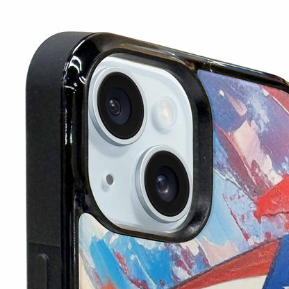 iPhone 15 Plus Case — Usa Flag Stars And Stripes Art, Custom Phone Case