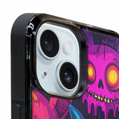 iPhone 15 Plus Case — Mixed Toxic Glow Creature Pattern Hundreds, Personalized Phone Case