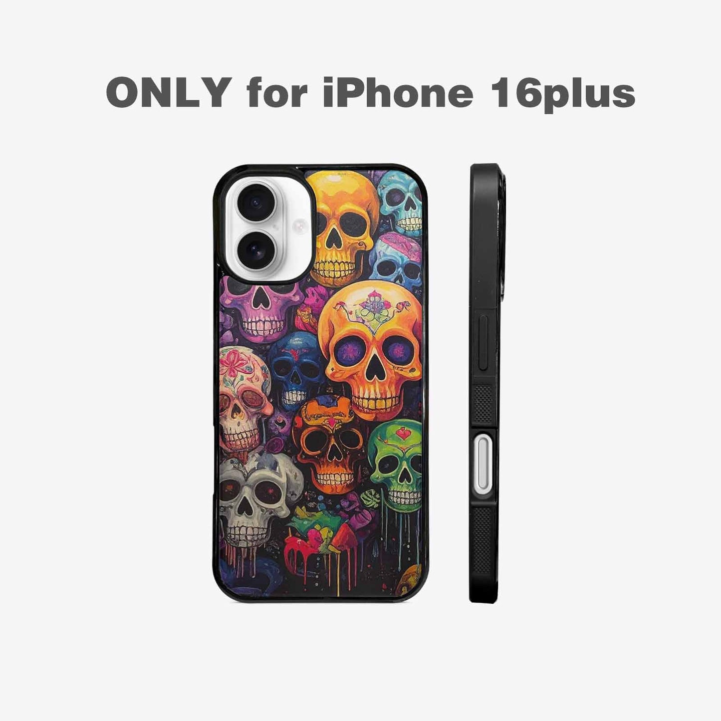 iPhone 16 Plus Case — Skulls General Skulls Pattern, Custom Phone Case