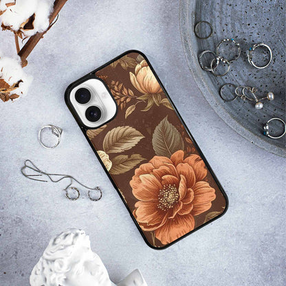 iPhone 16 Plus Case — Vintage Botanical Art Pattern, Custom Print Case Cover
