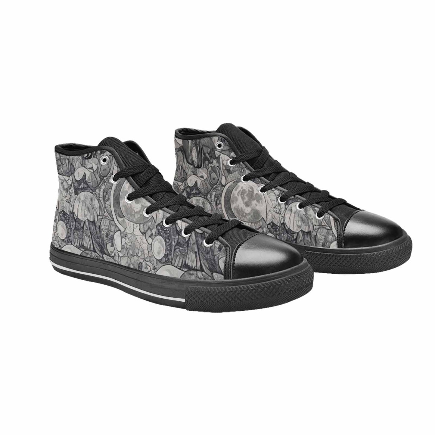 MEN'S Wolves Everywhere Collage High Top Canvas Dreamcore Sneakers