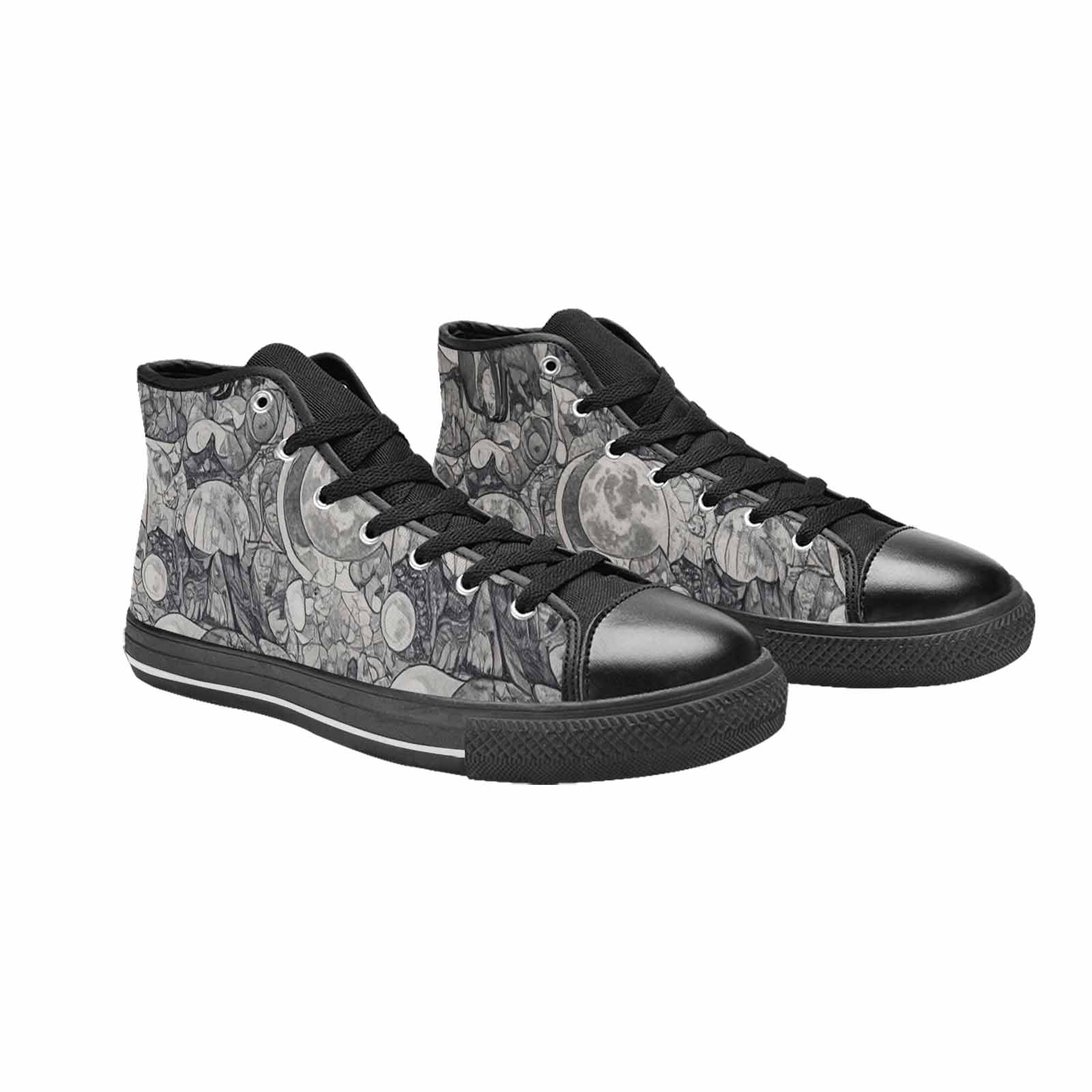 MEN'S Wolves Everywhere Collage High Top Canvas Dreamcore Sneakers