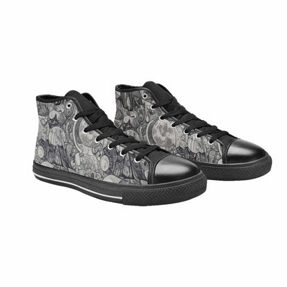 MEN'S Wolves Everywhere Collage High Top Canvas Dreamcore Sneakers